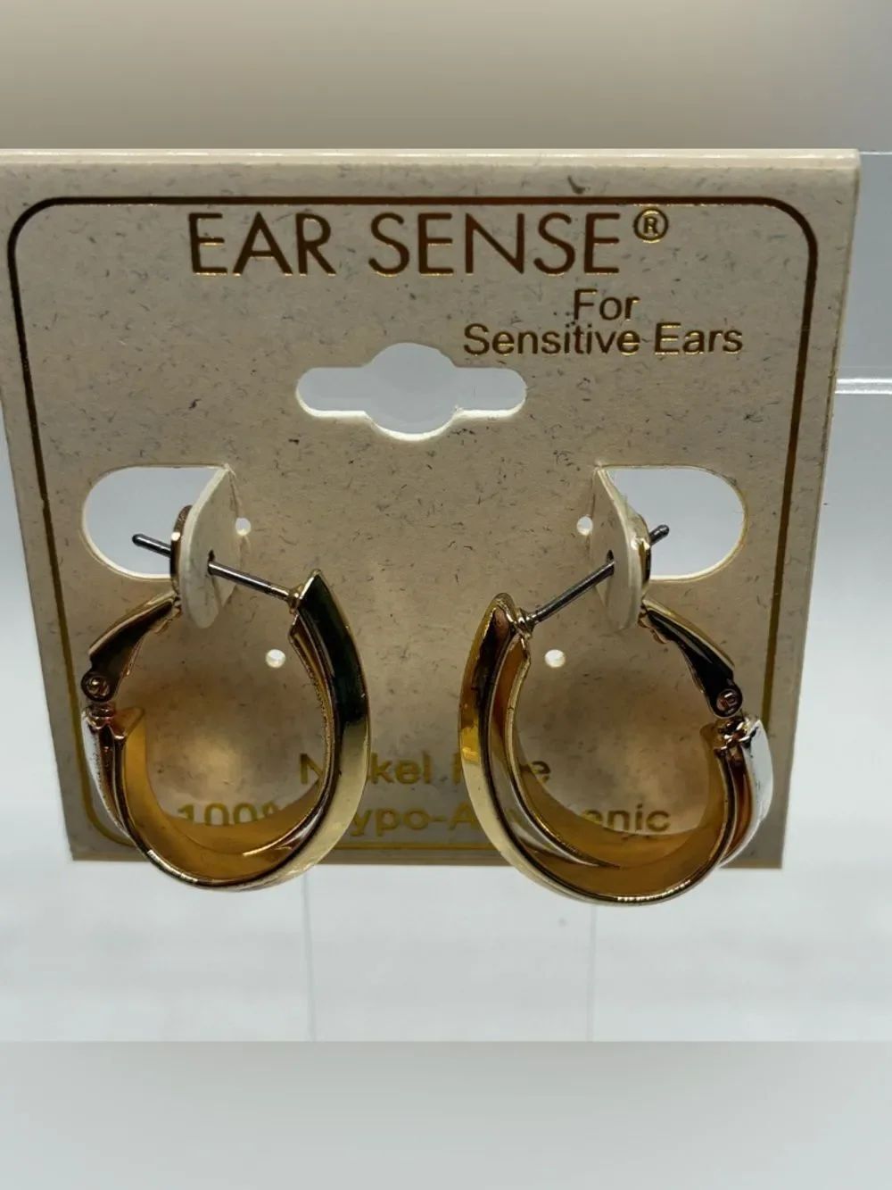 3For$20 Ear Sense Two Tone Gold/Silver Hoop Earrings